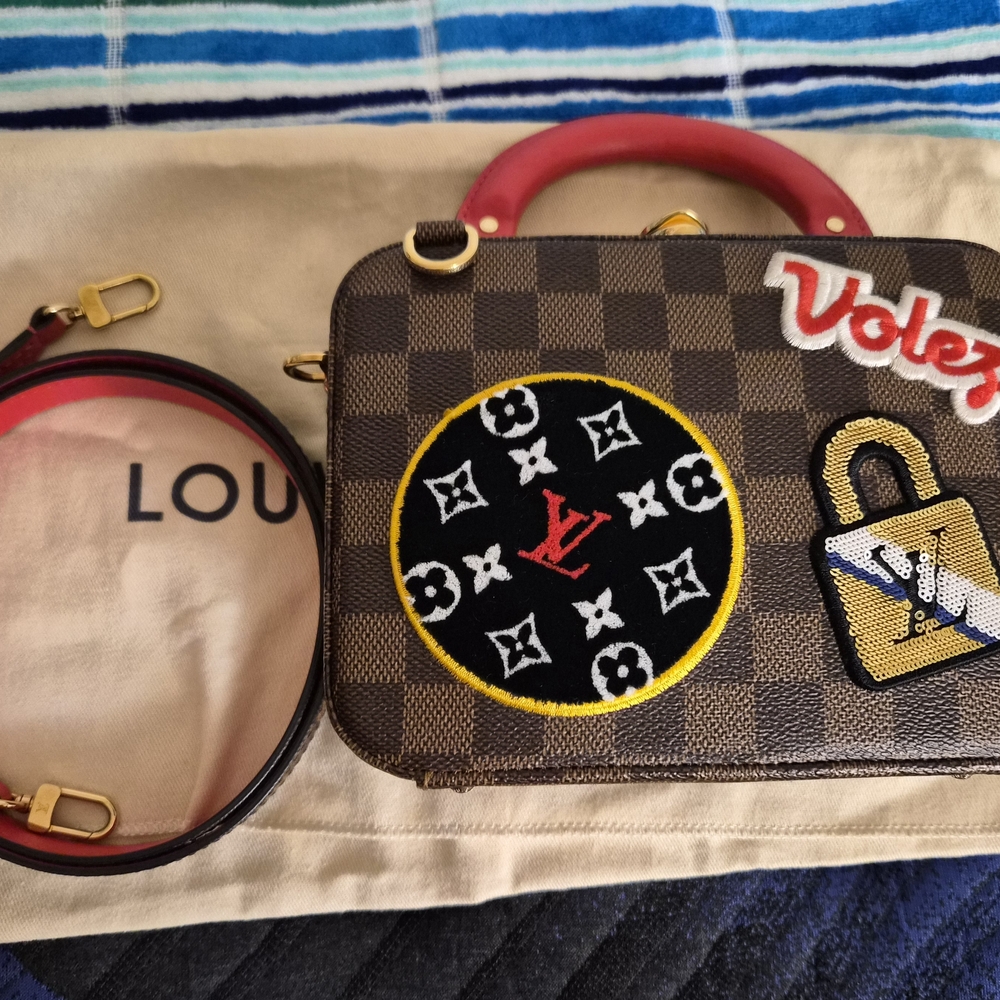 Authentic Louis Vuitton Damier Canvas Stories Box Bag Limited Edition